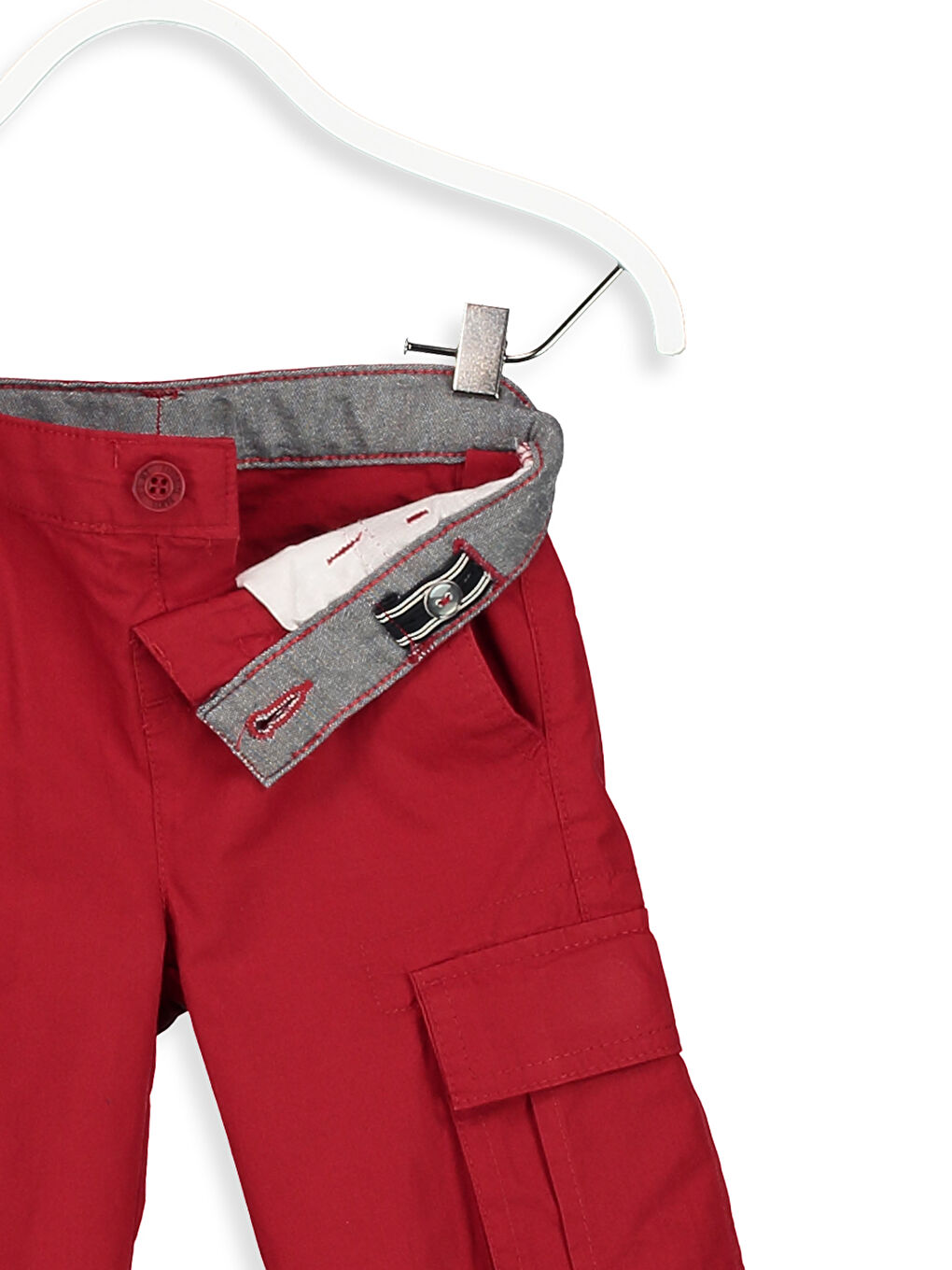 Short cargo ROUGE Garçon-2