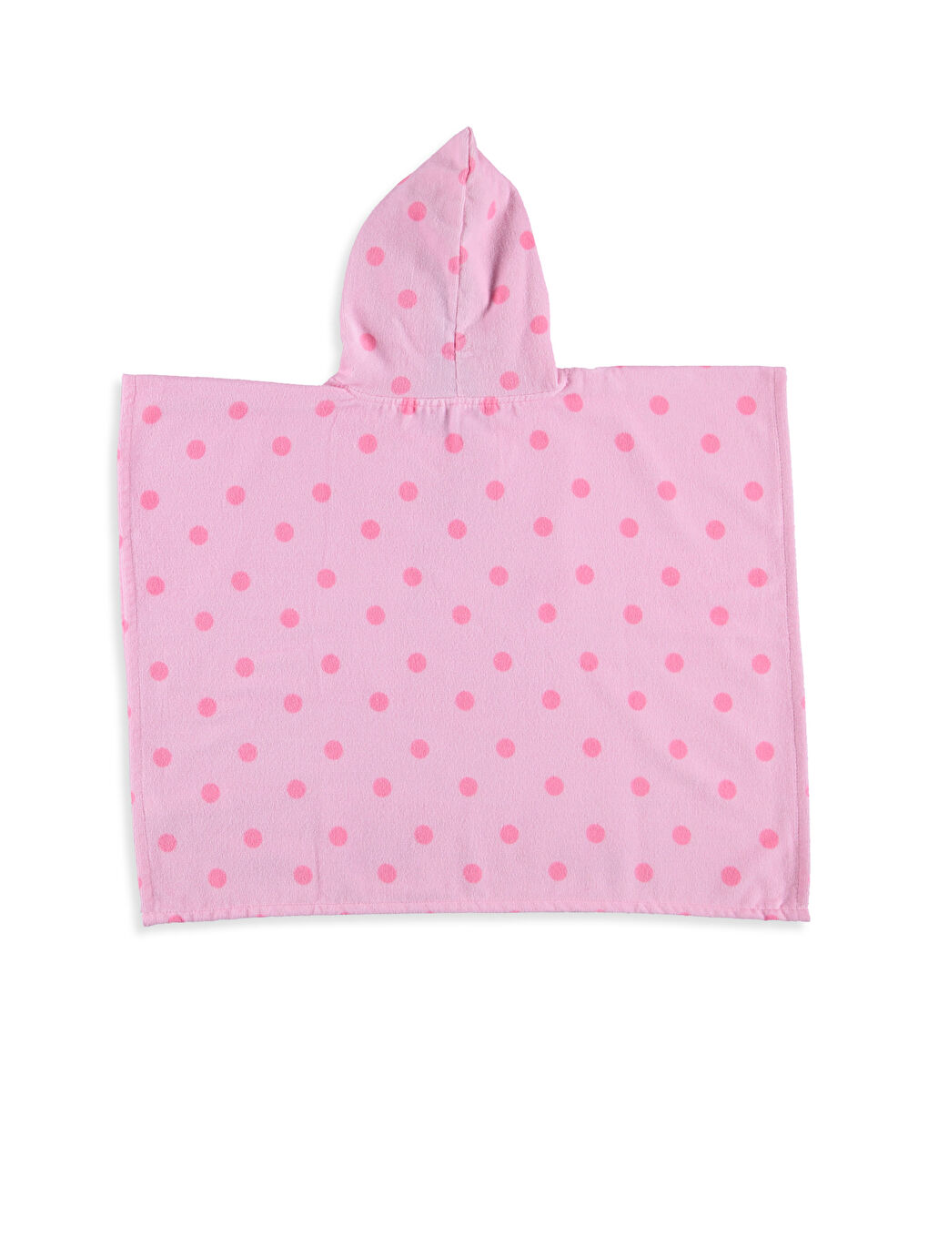 Girl PINK Towel Poncho-1