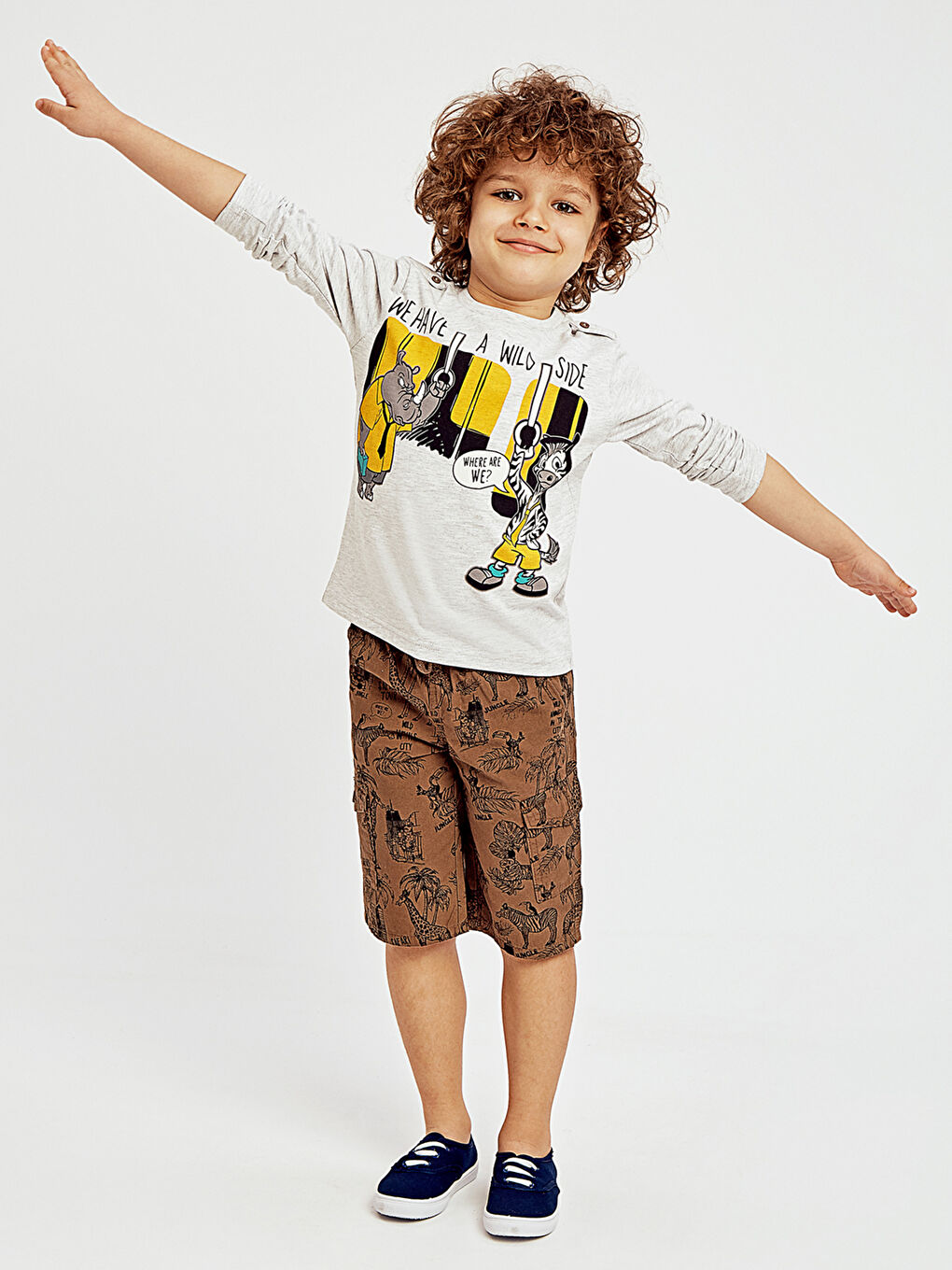 LCW Kids Junge SCHWARZ T-Shirt -8SG576Z4-381