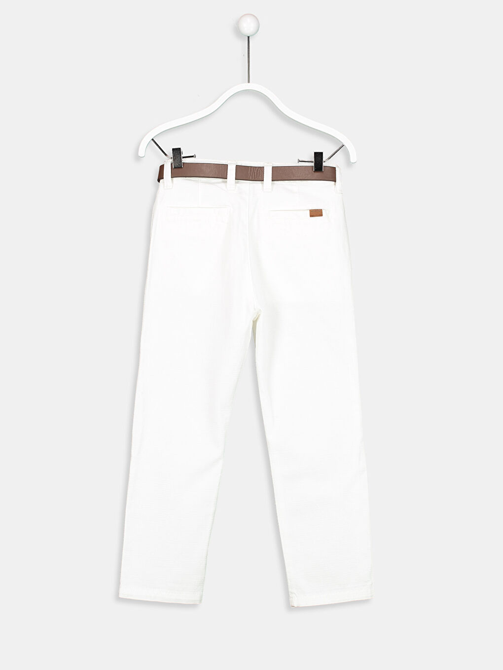 Ekru Skinny Erkek Çocuk Pantolon-2