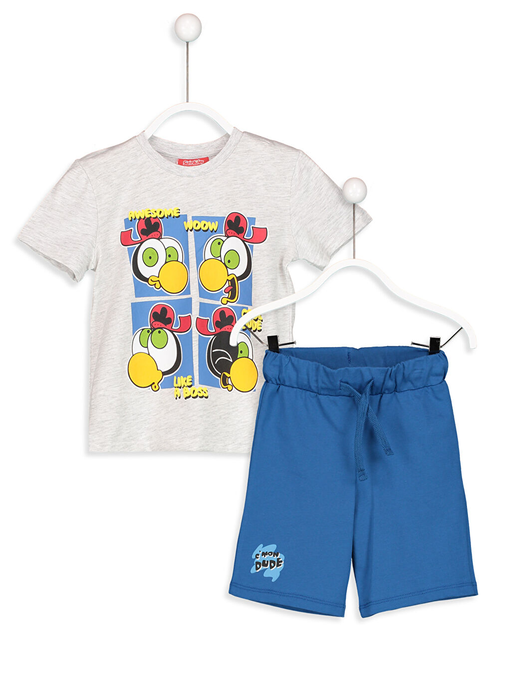 LCW Kids Boy's Sizinkiler Printed T-Shirt and Shorts