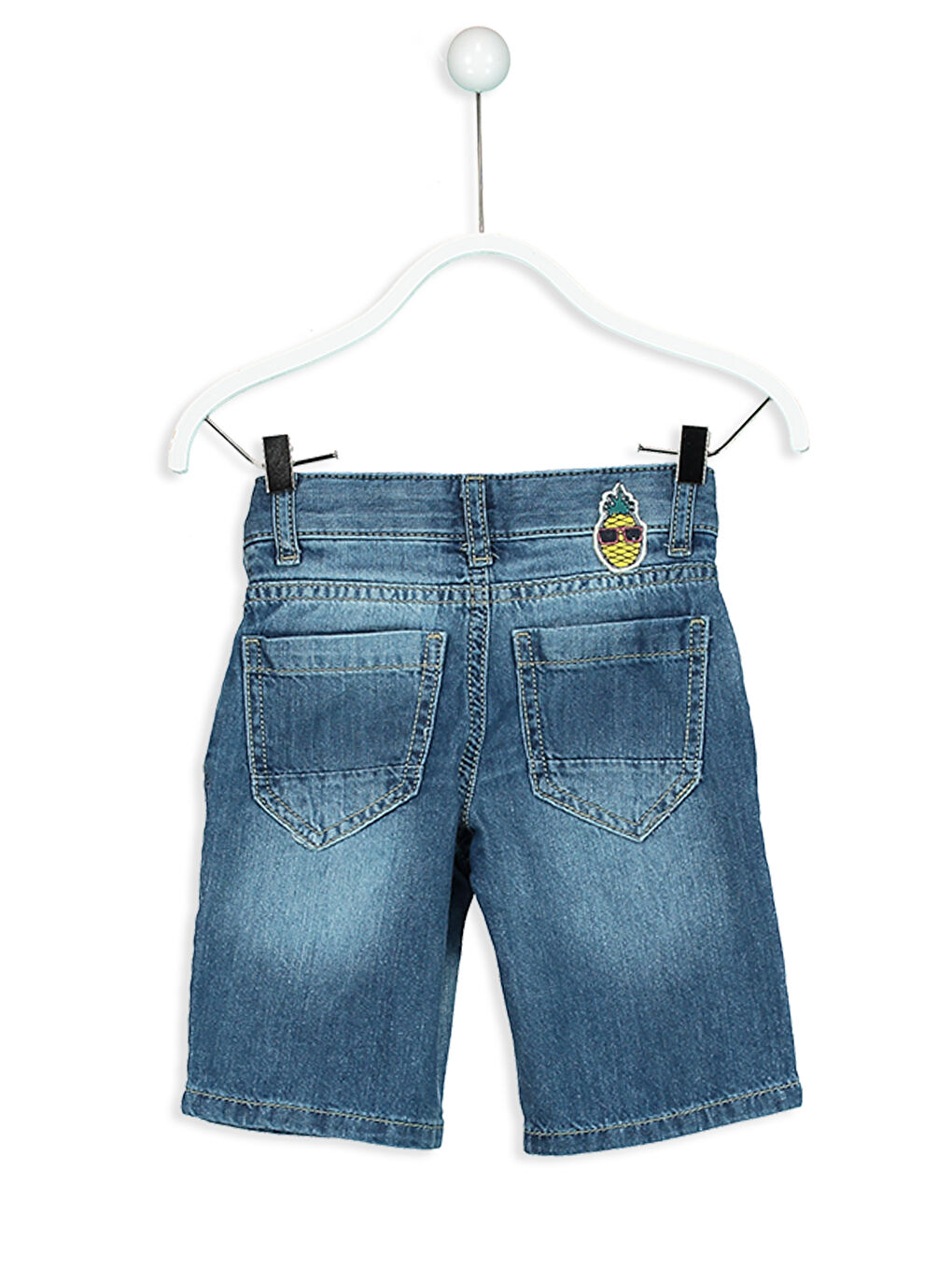 Мальчики Индиго Джинсовые шорты-2