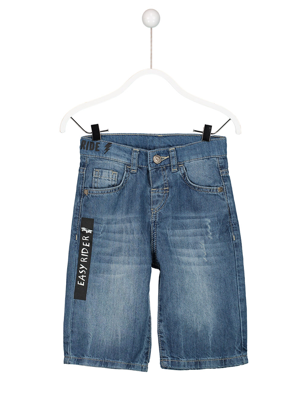 Açık İndigo Rodeo Jean Şort