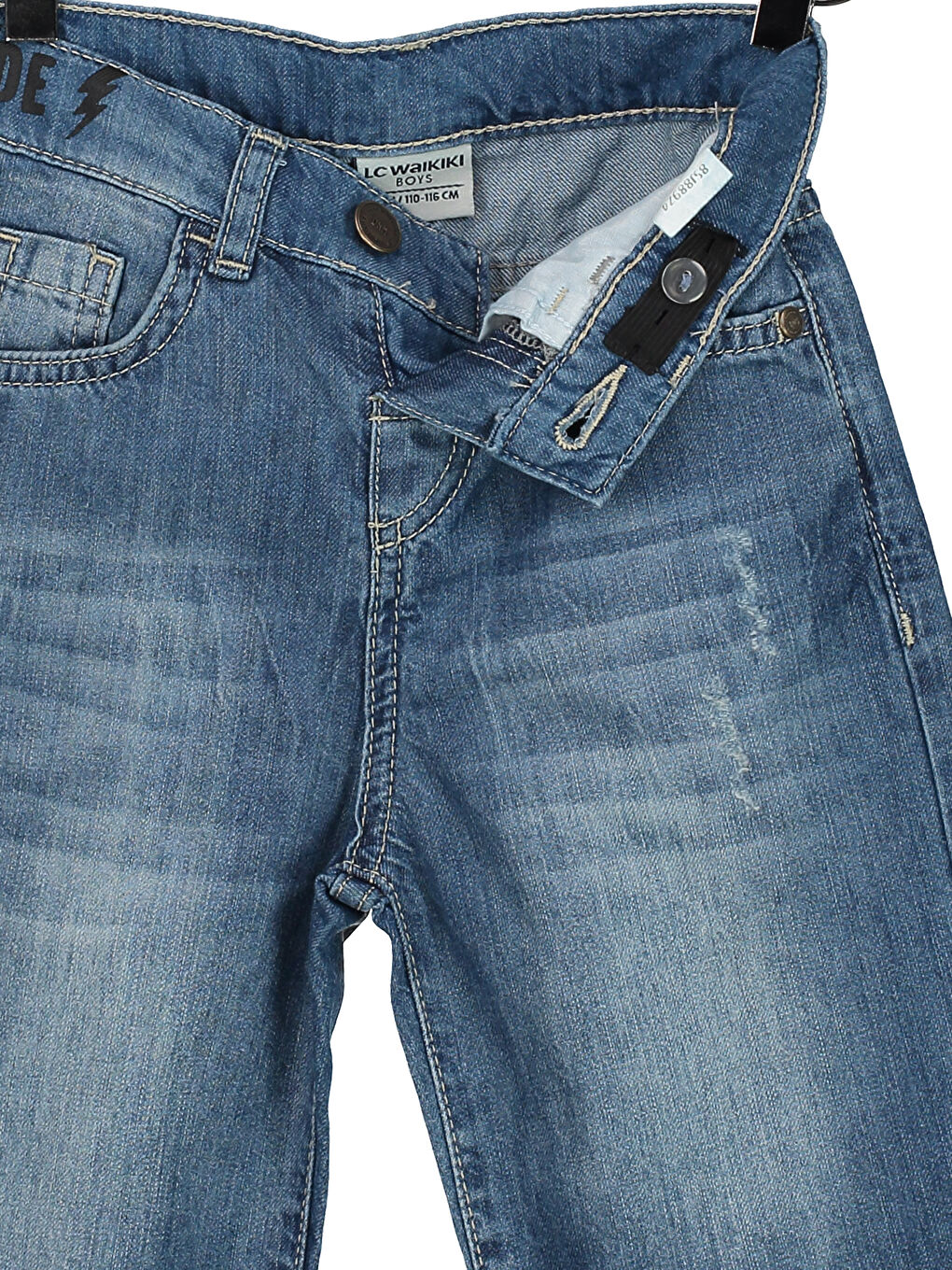 Açık İndigo Rodeo Jean Şort-2