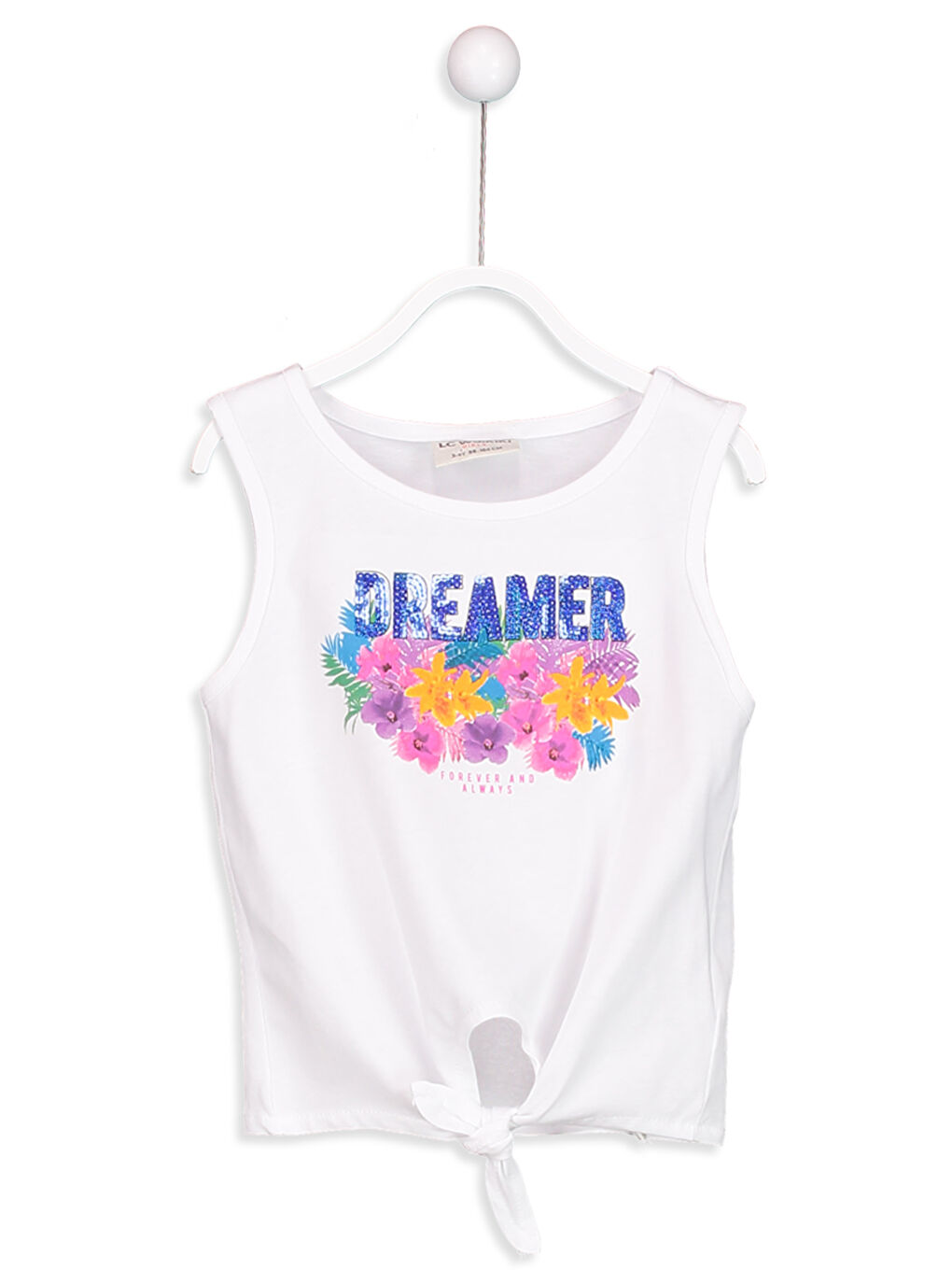 LCW Kids Girl WHITE Tank Top -8SA255Z4-FFB