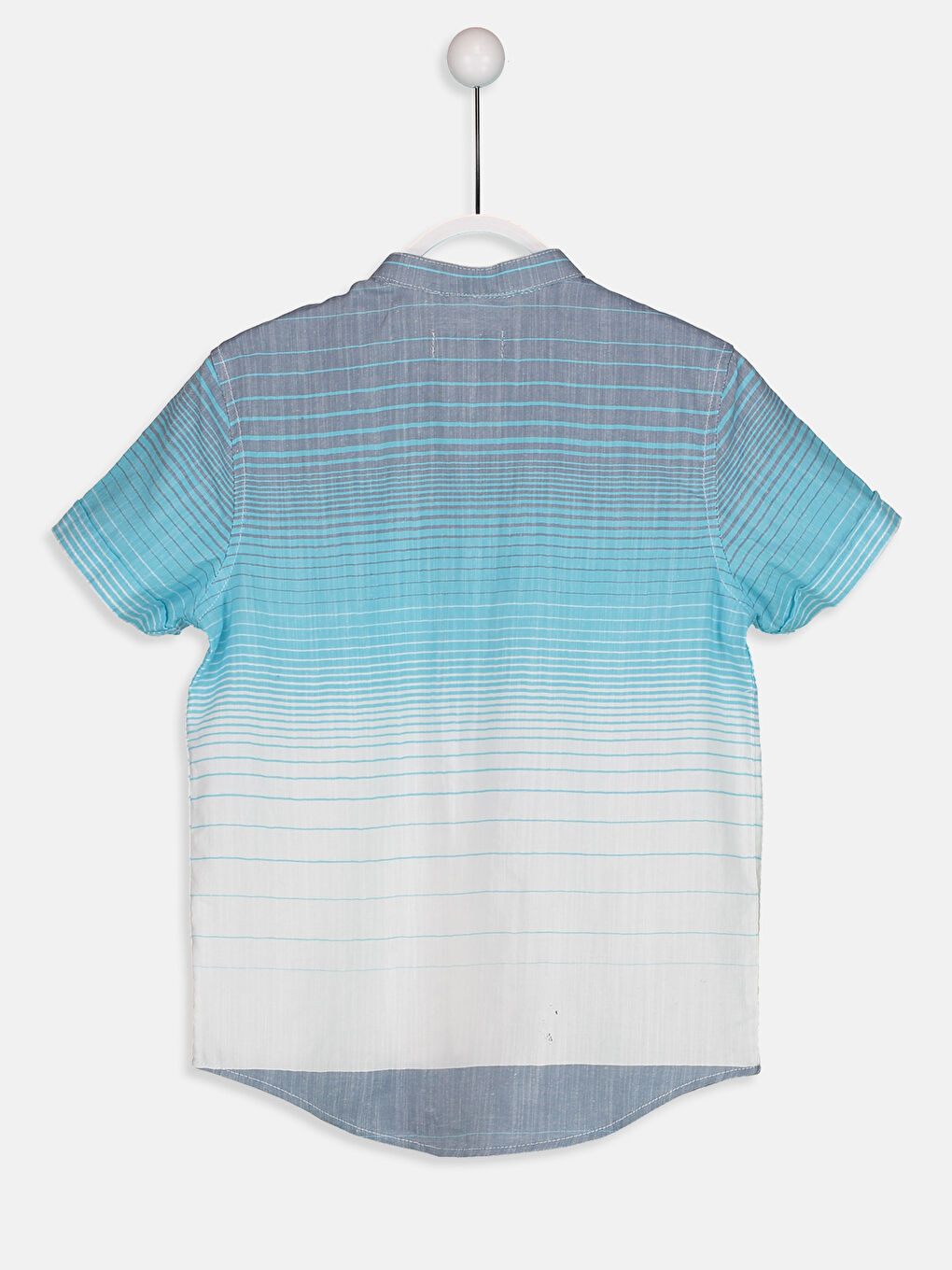 Turkuaz Çizgili Gömlek-2