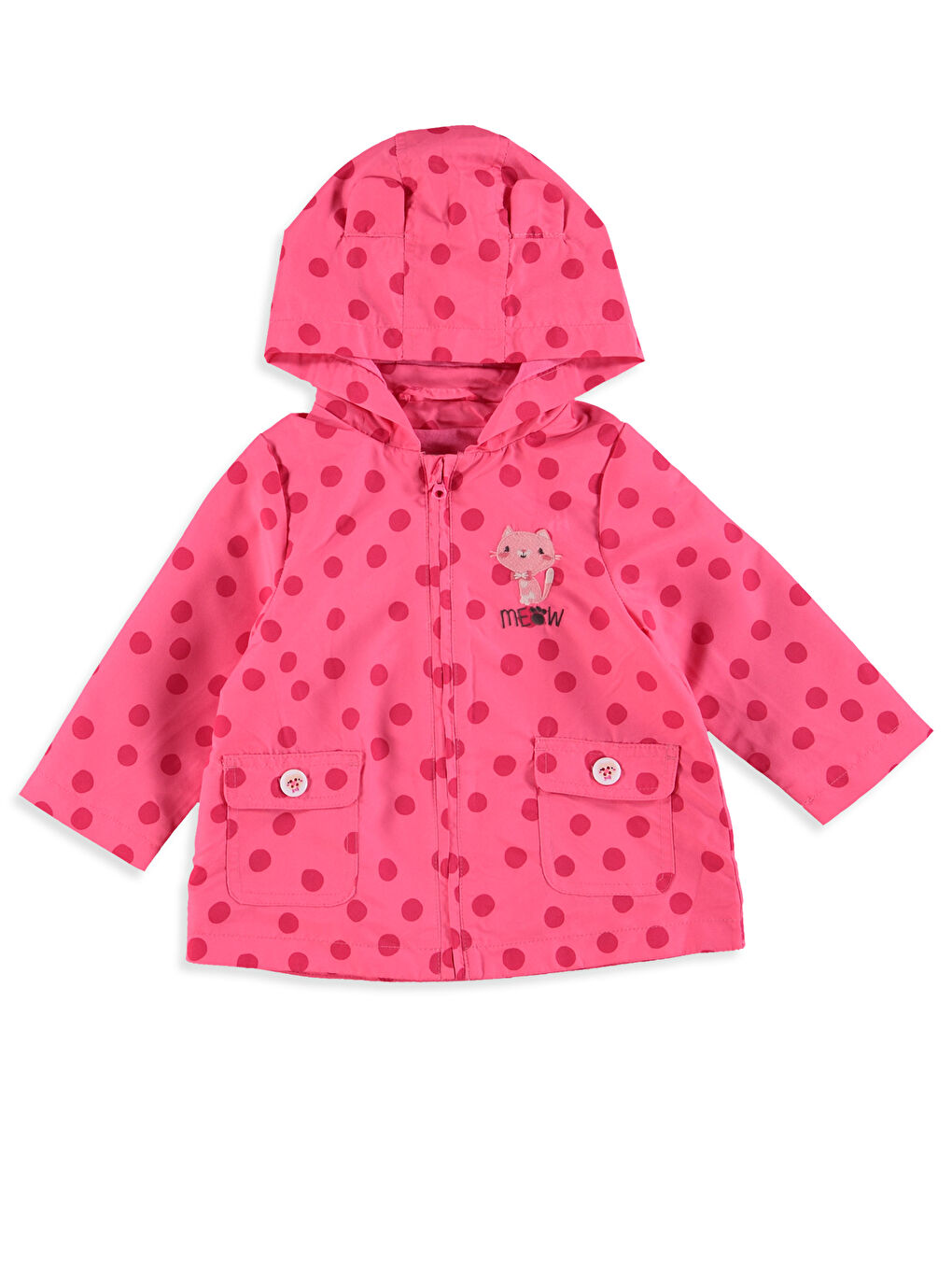 معطف وردى طفلة صغيرة