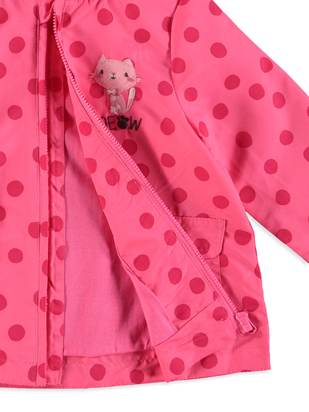 معطف وردى طفلة صغيرة-2