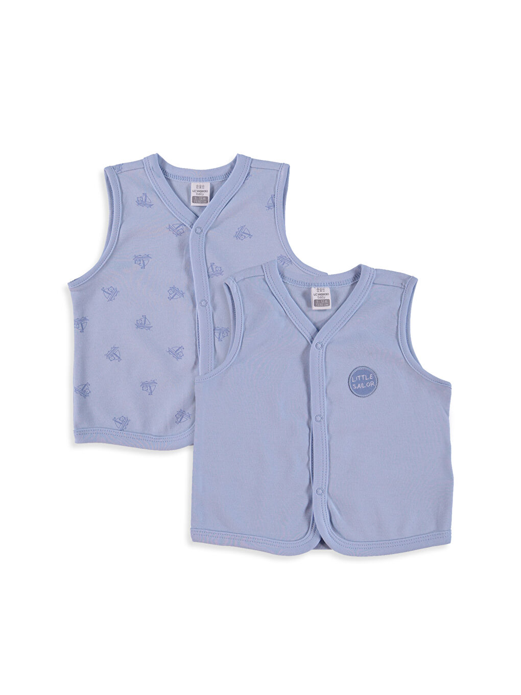 Unisex BLAU Weste 