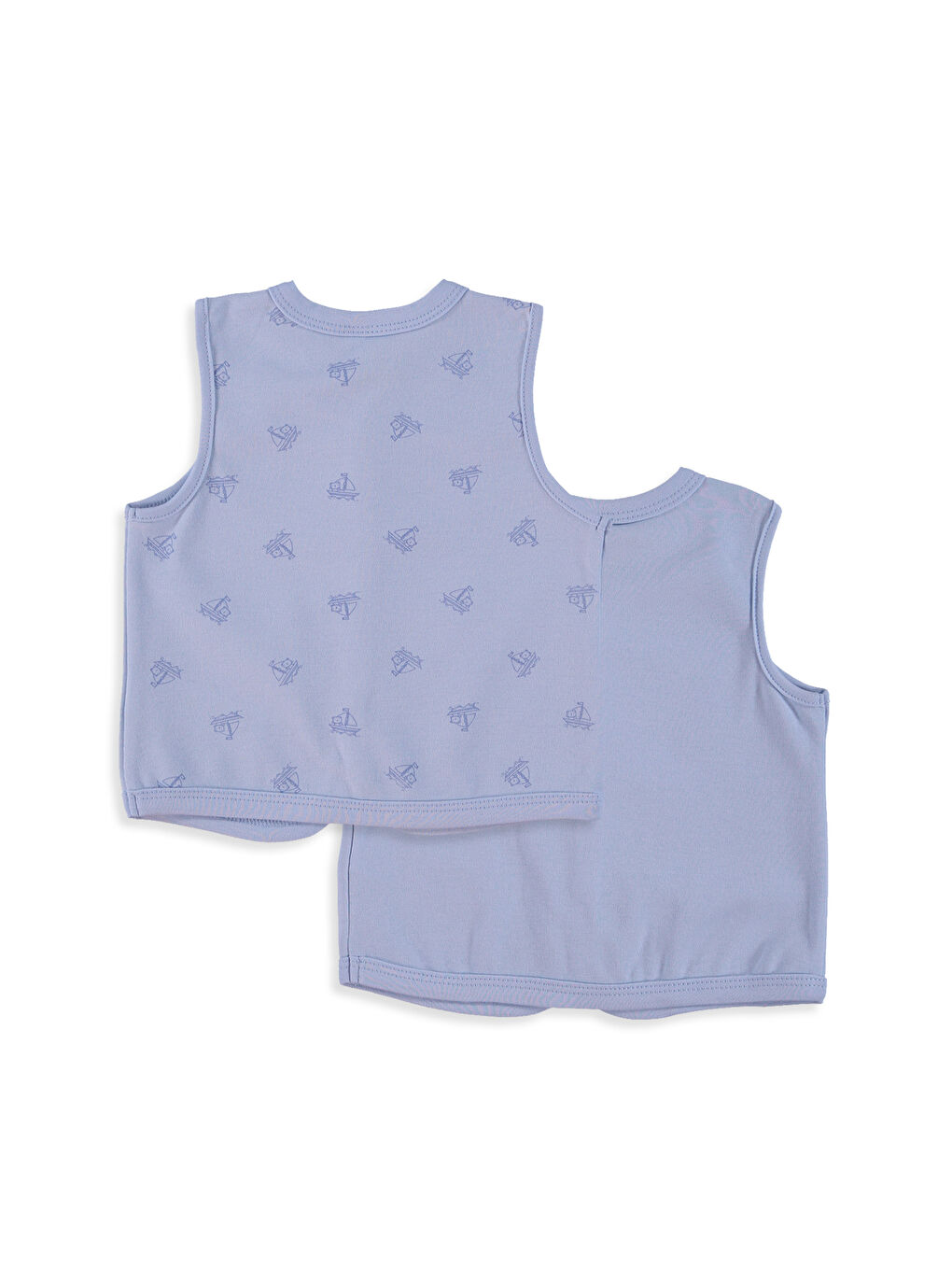 Unisex BLAU Weste -1