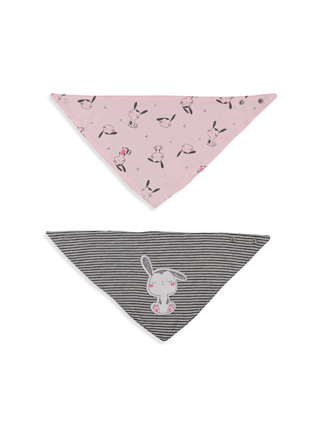 Baby Girl GREY Bib