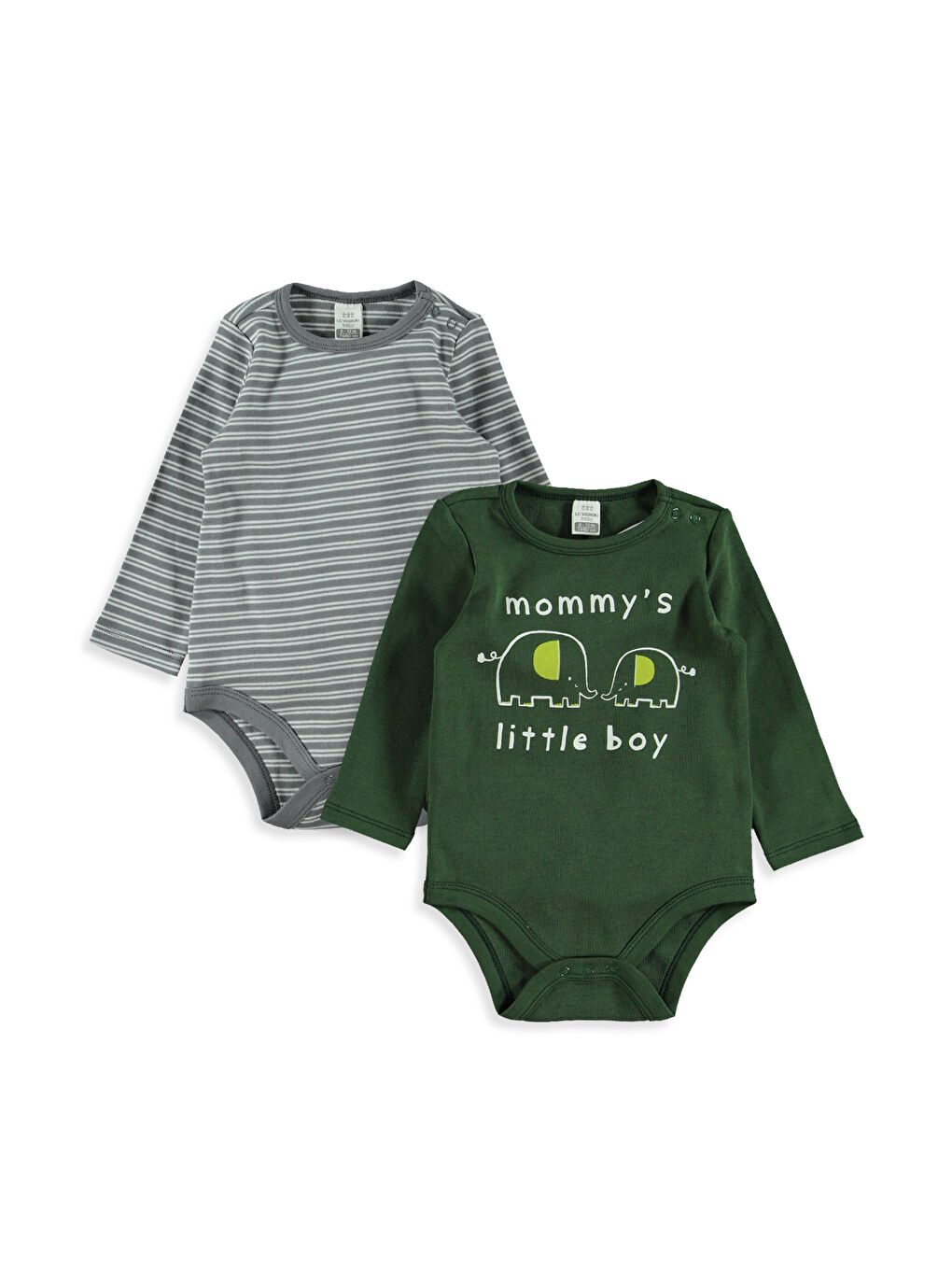 Lot de 2 bodys imprimés bébé garçon