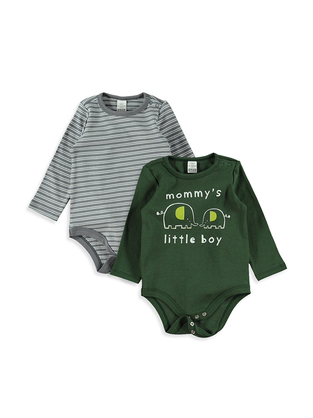 Lot de 2 bodys imprimés bébé garçon-2
