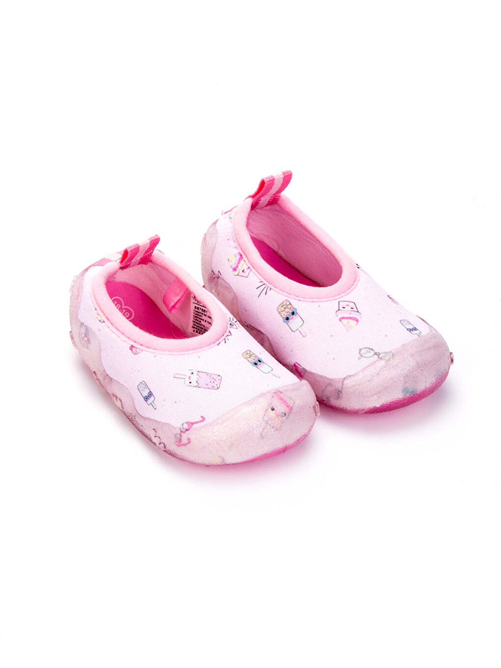 Şeker Pembe Baskılı Sandalet-1