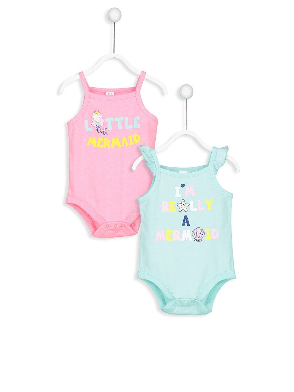 LCW baby 2-pack Baby Girl's Printed Bodysuit -8SH121Z1-DUA