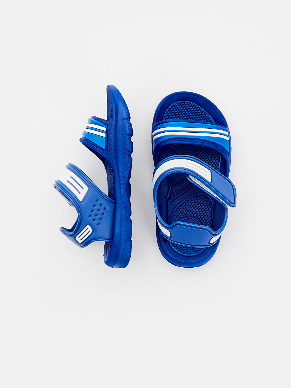 Mavi Erkek Bebek Cırt Cırtlı Sandalet-1