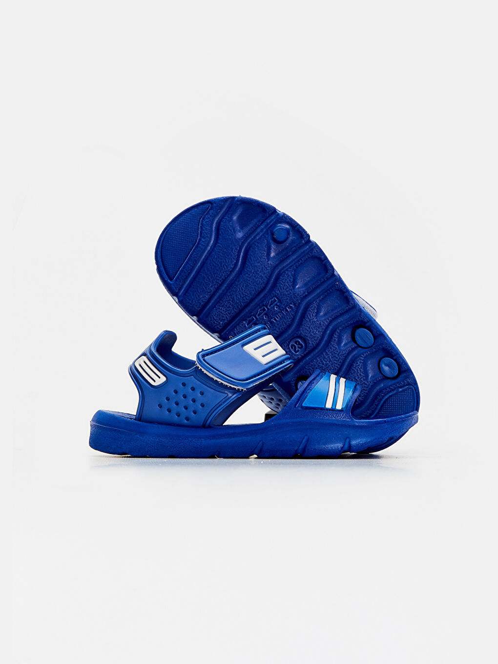 Mavi Erkek Bebek Cırt Cırtlı Sandalet-2