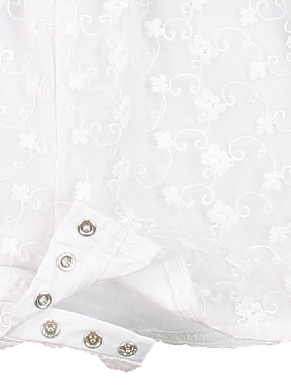 Baby Girl WHITE Dungarees-2