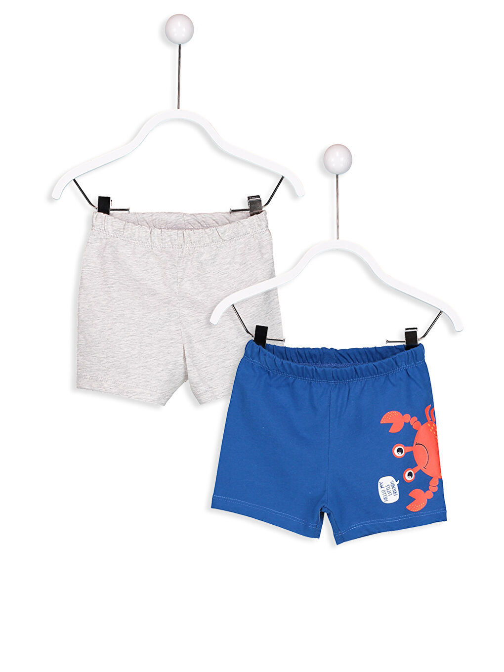 Хлопковые шорты для малышей-мальчиков, 2 шт