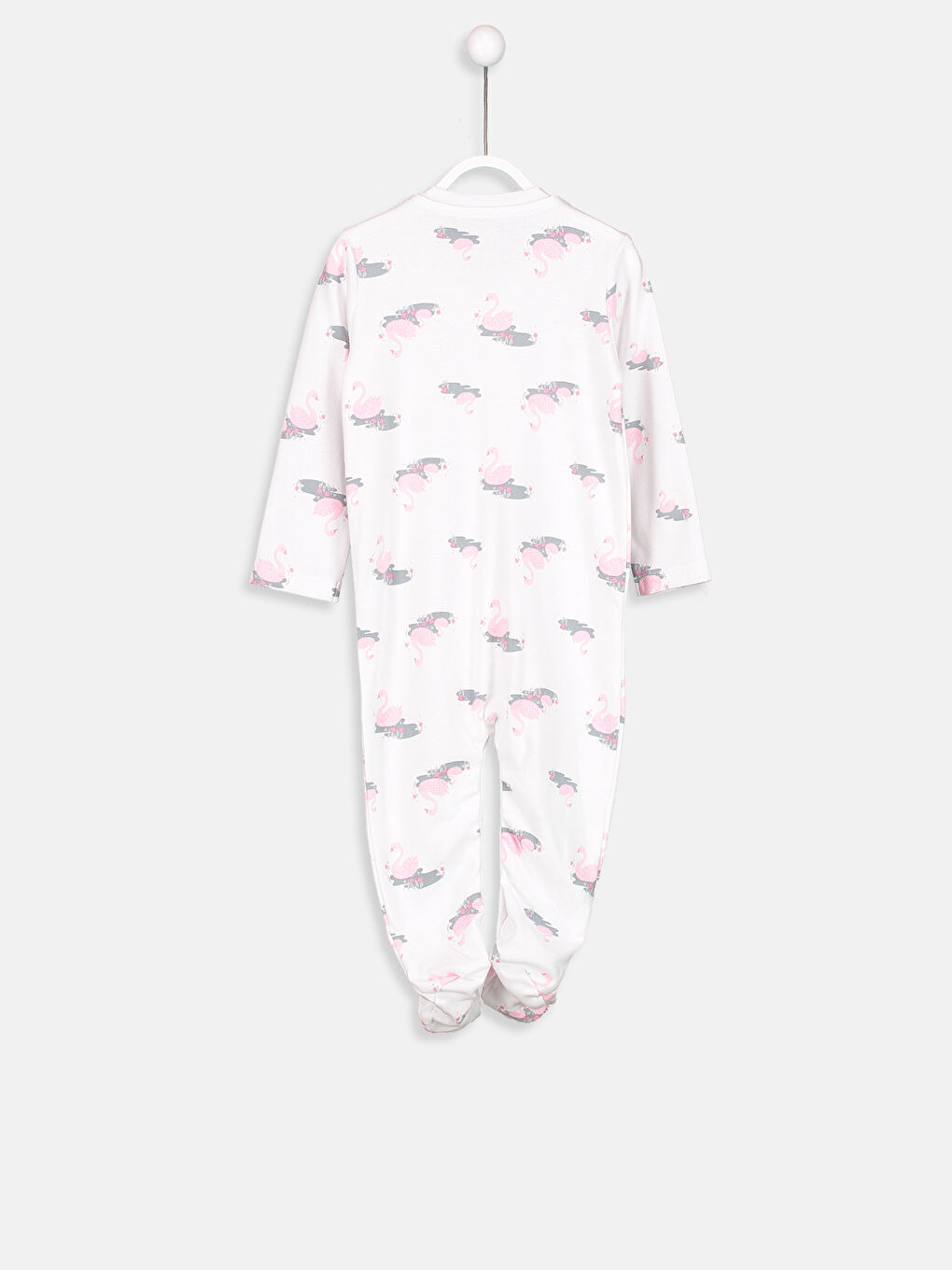 Ekru Kız Bebek Patikli Tulum-2