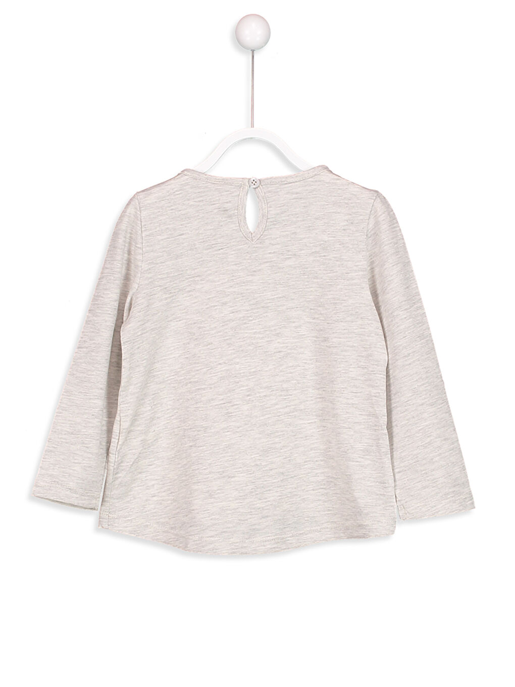 Gri Melanj Tişört-1