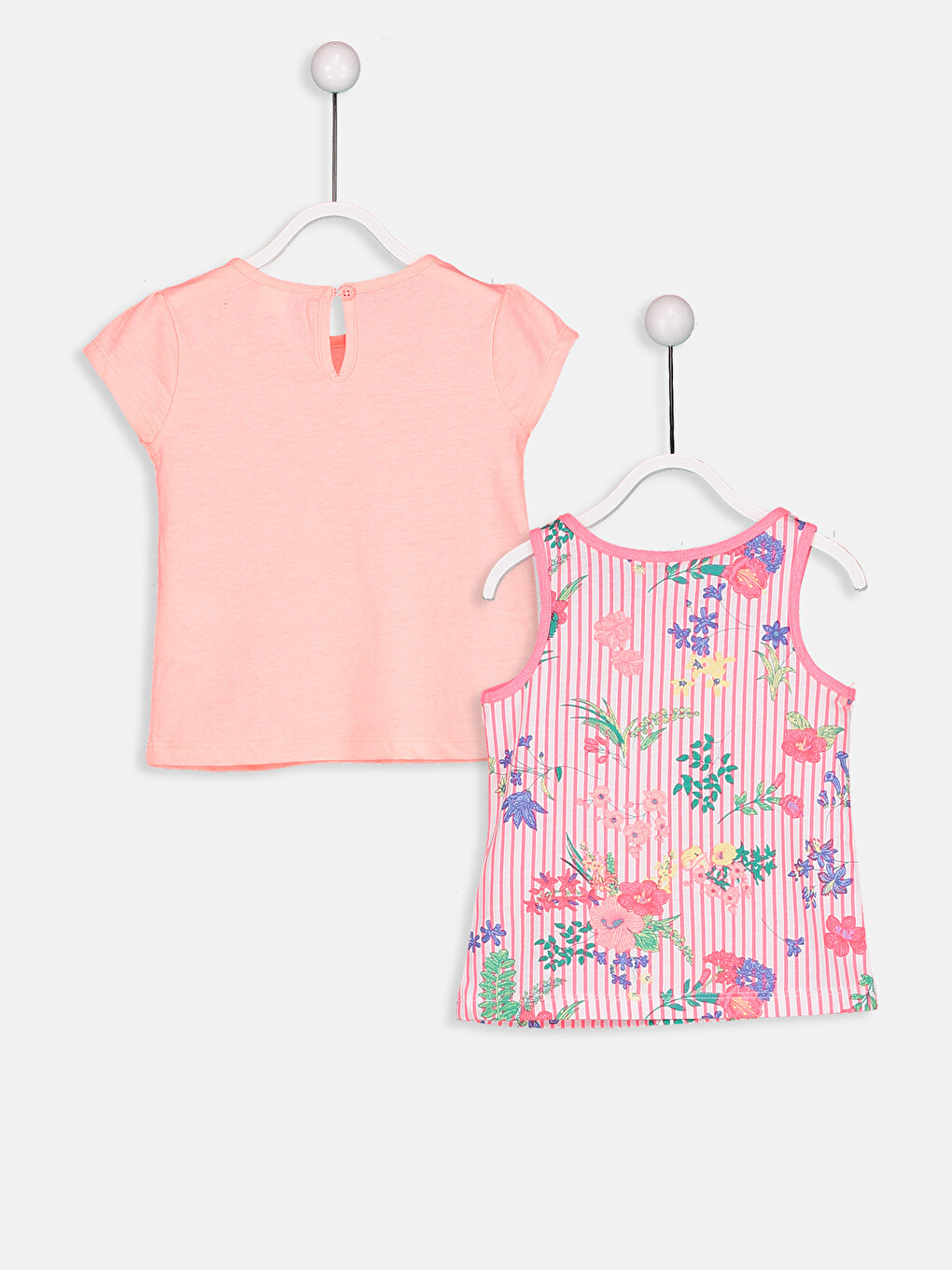 Baby-Mädchen Koralle T-shirt-1