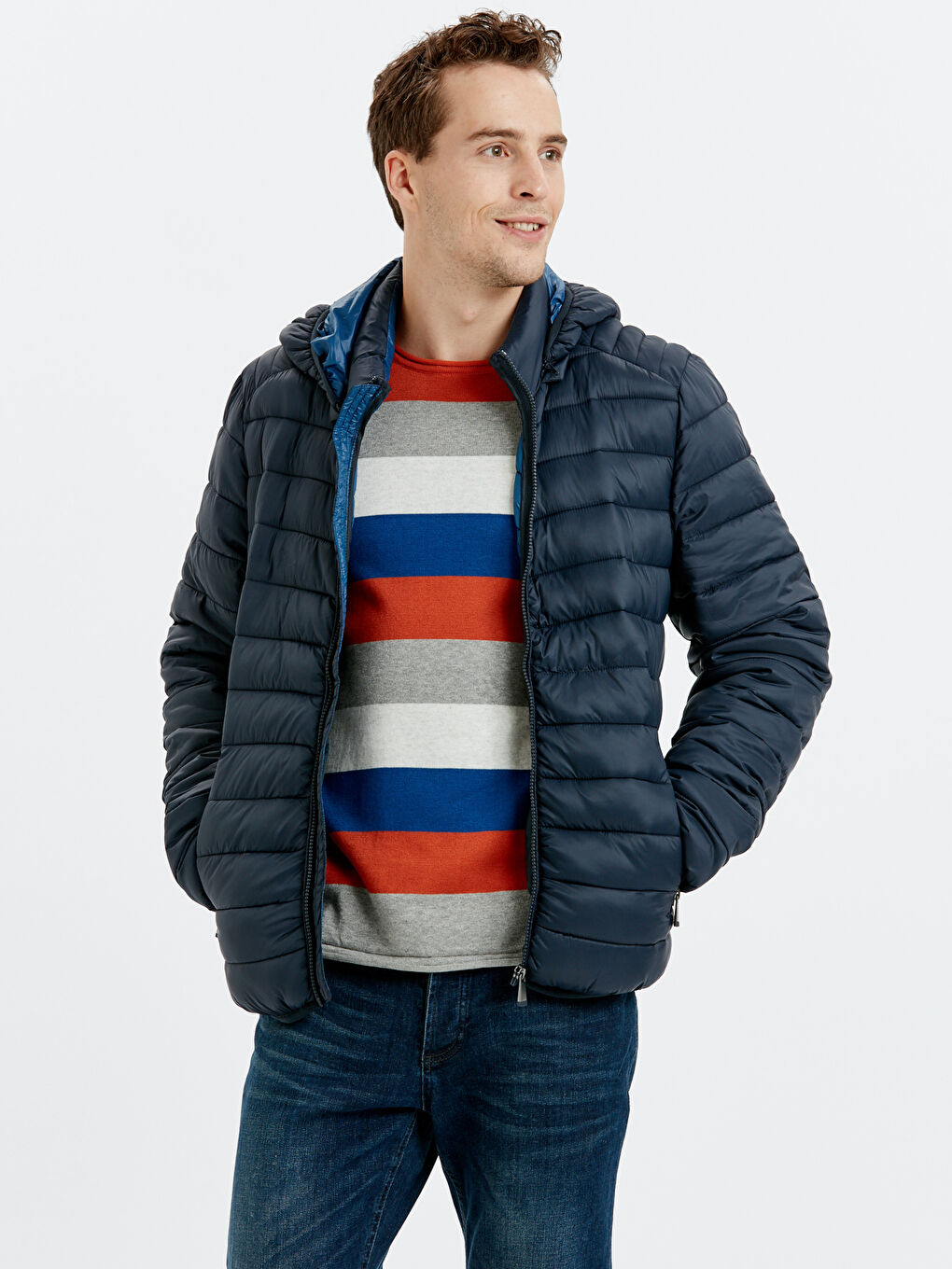 Man NAVY Puffer Coat
