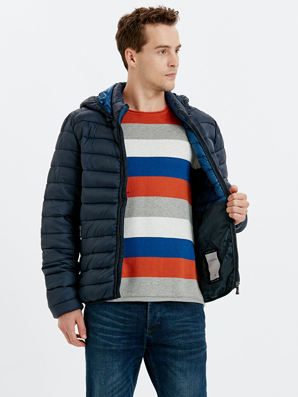 Man NAVY Puffer Coat-1