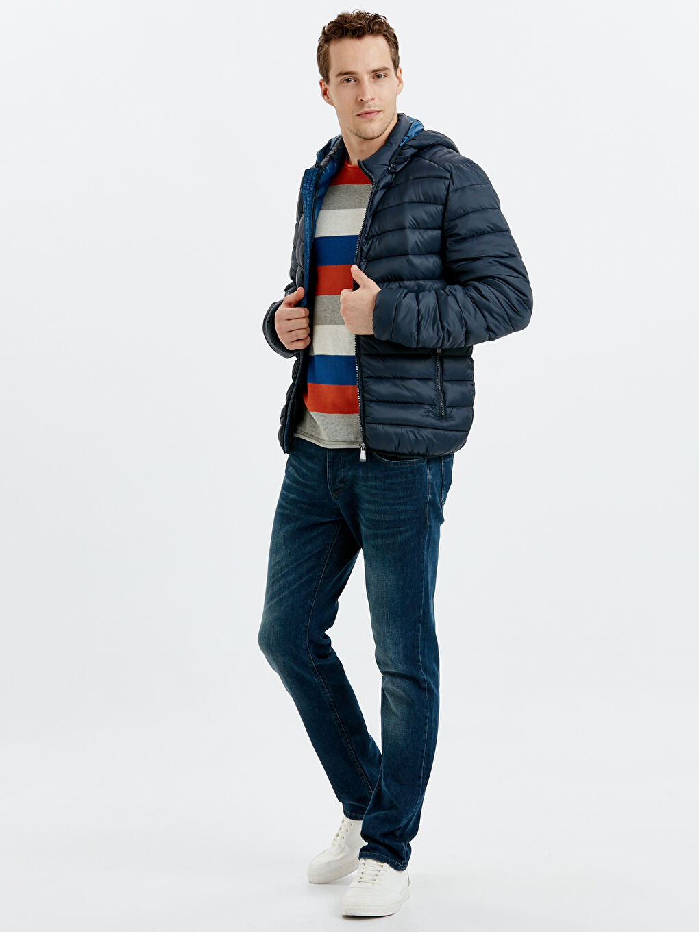 Man NAVY Puffer Coat-4