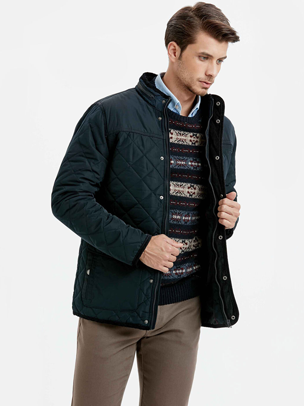 Man NAVY Puffer Coat