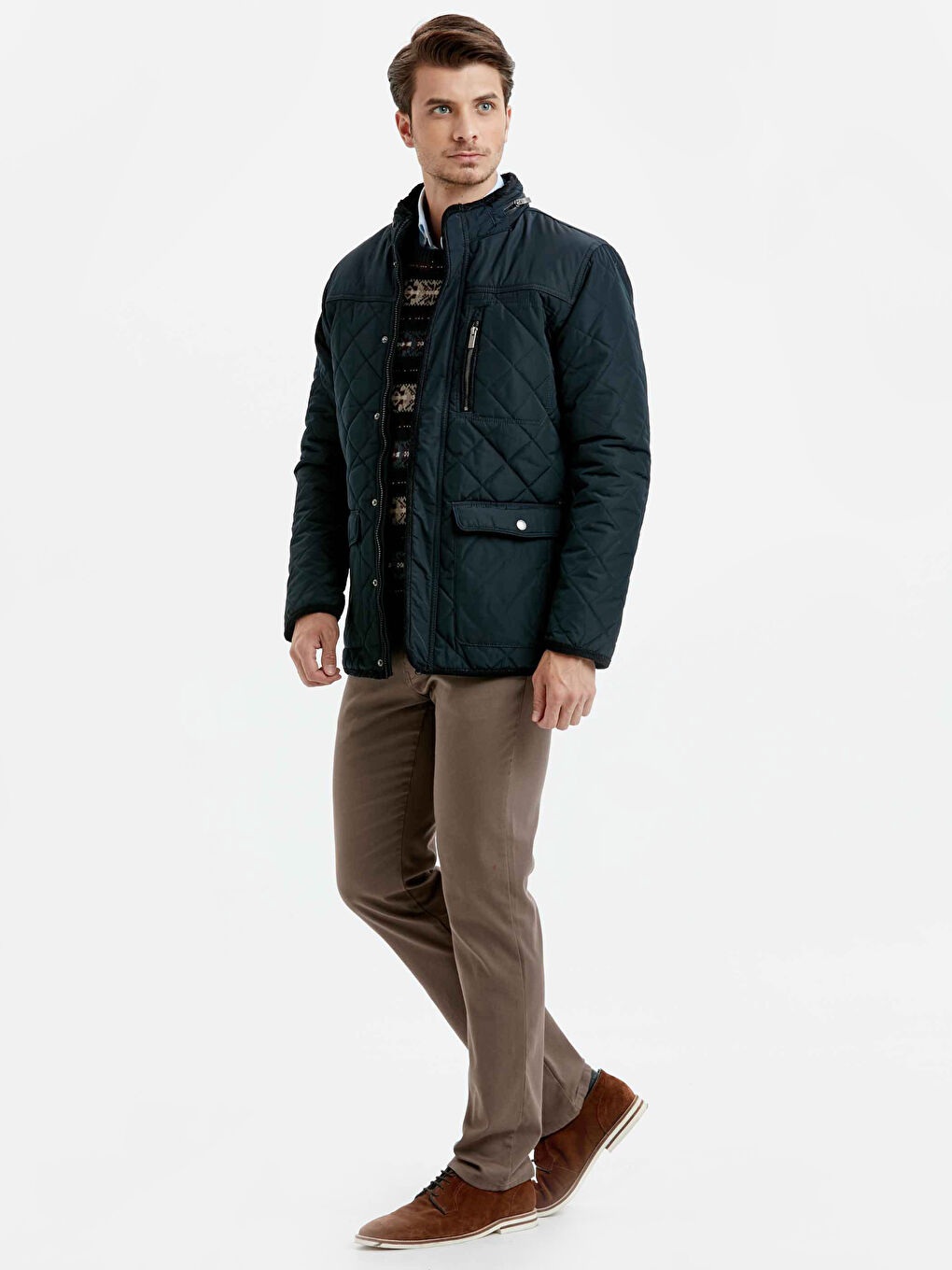 Man NAVY Puffer Coat-4
