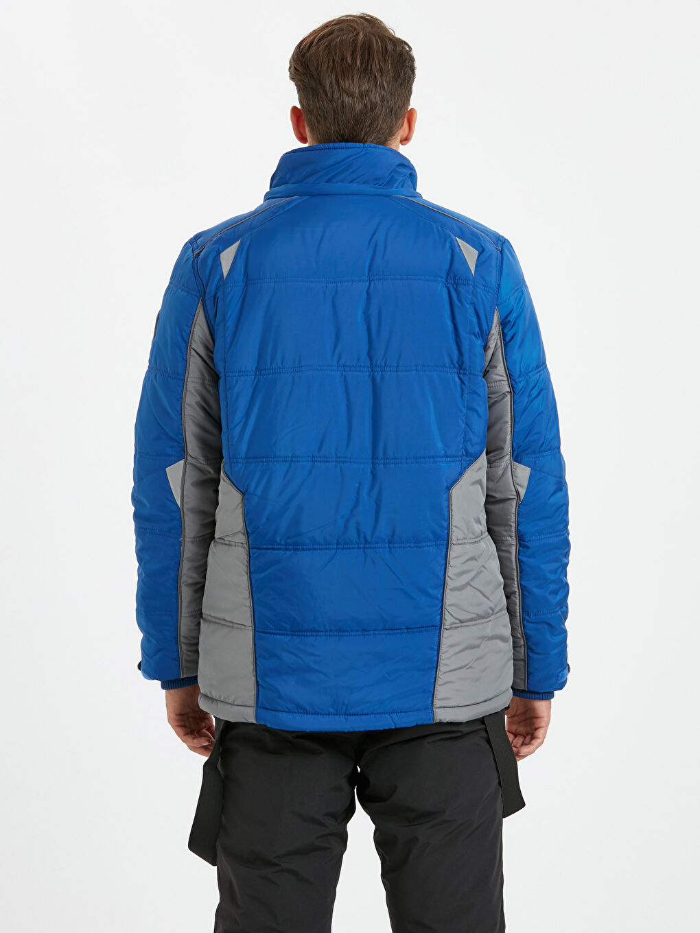 Canlı Mavi Şişme Mont-2