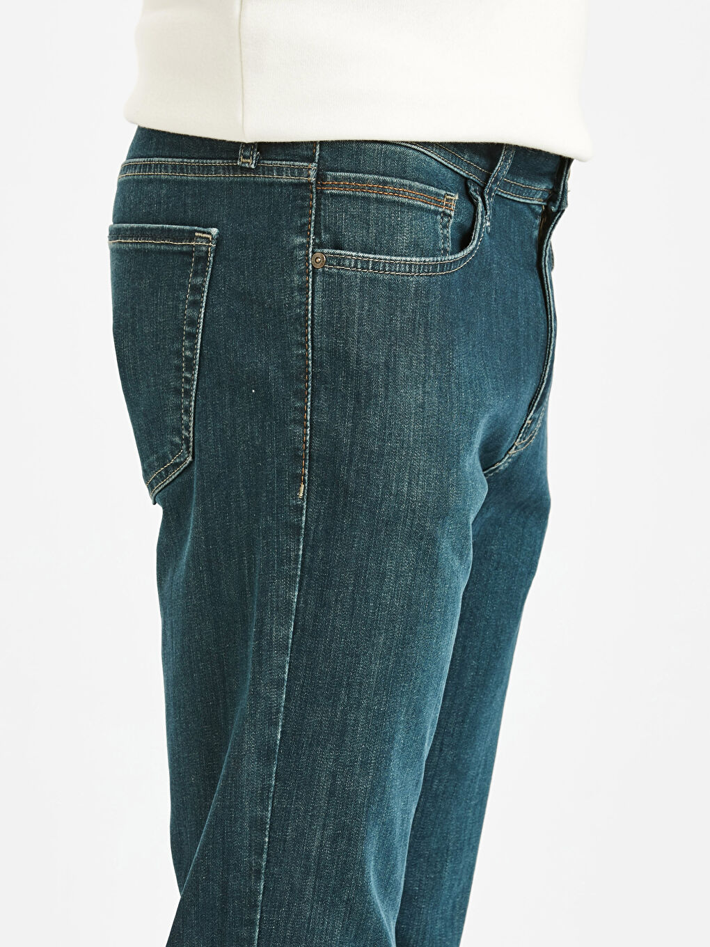 Orta İndigo Rodeo Jean Pantolon-3