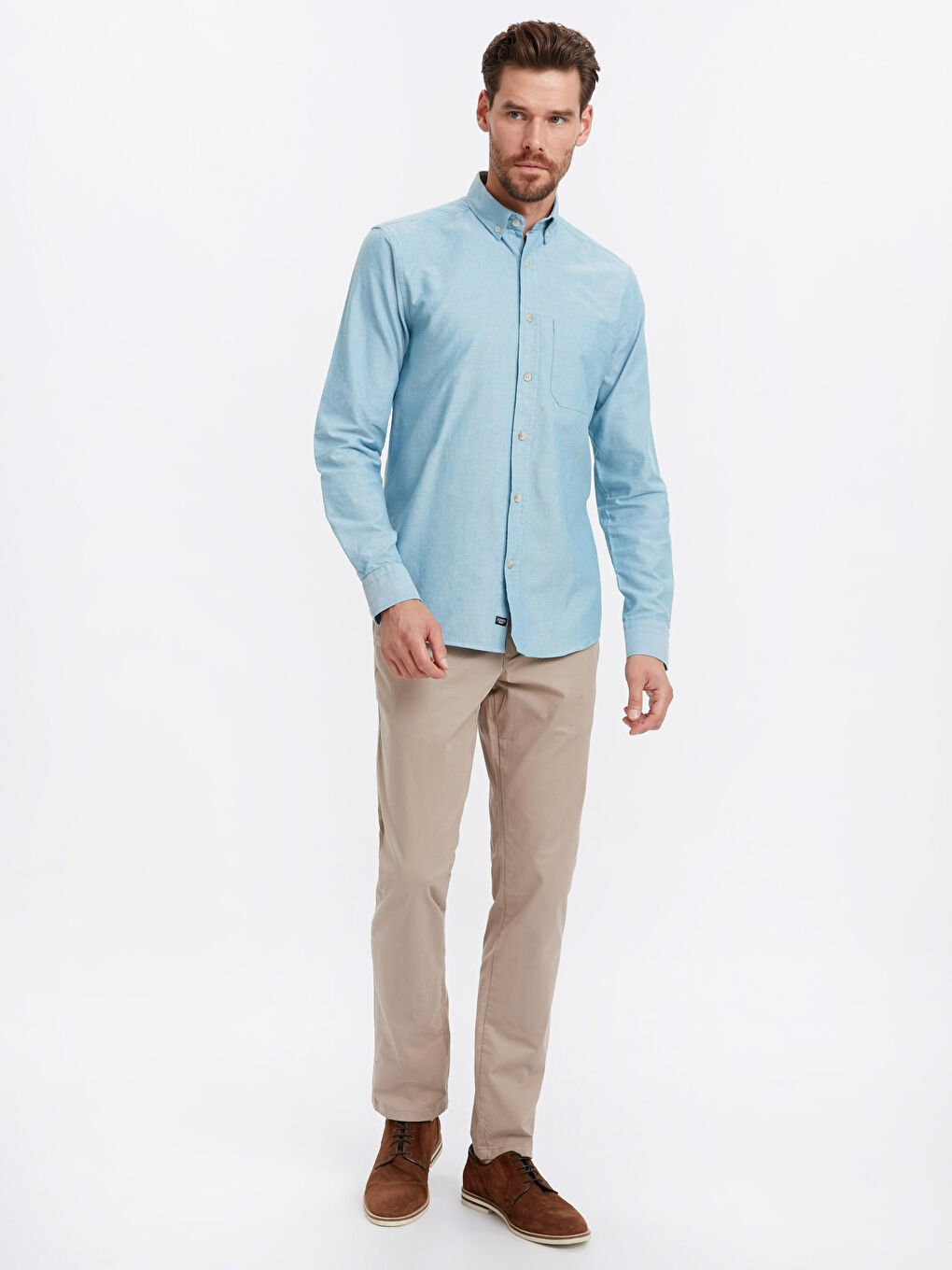 LC Waikiki Man GREEN Shirt -8W0651Z8-CS4