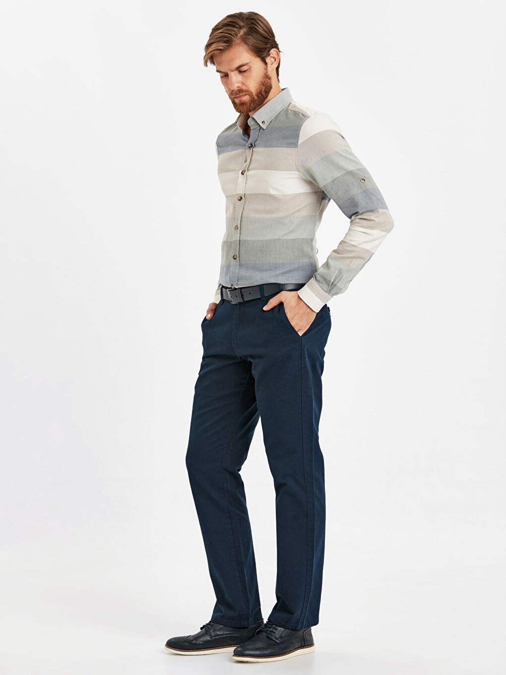 Pantalon chino MARINE Homme