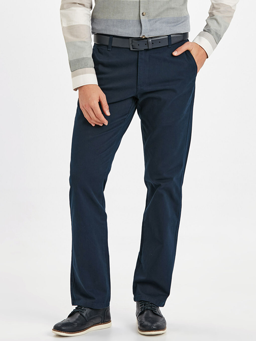 Pantalon chino MARINE Homme-1