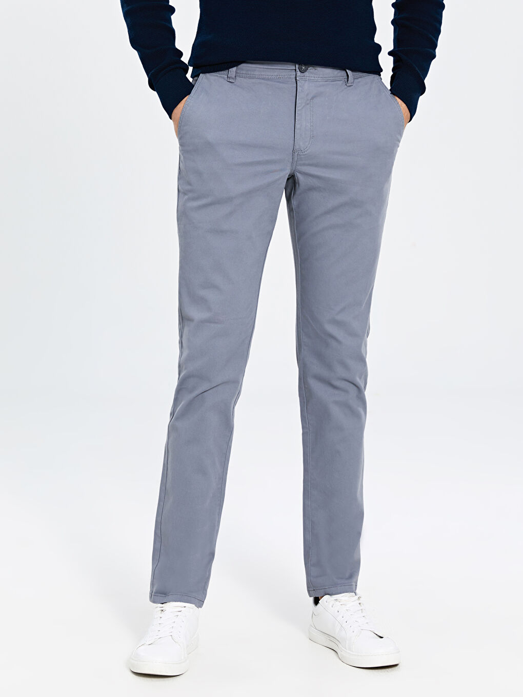 Man GREY Chino Trousers-2