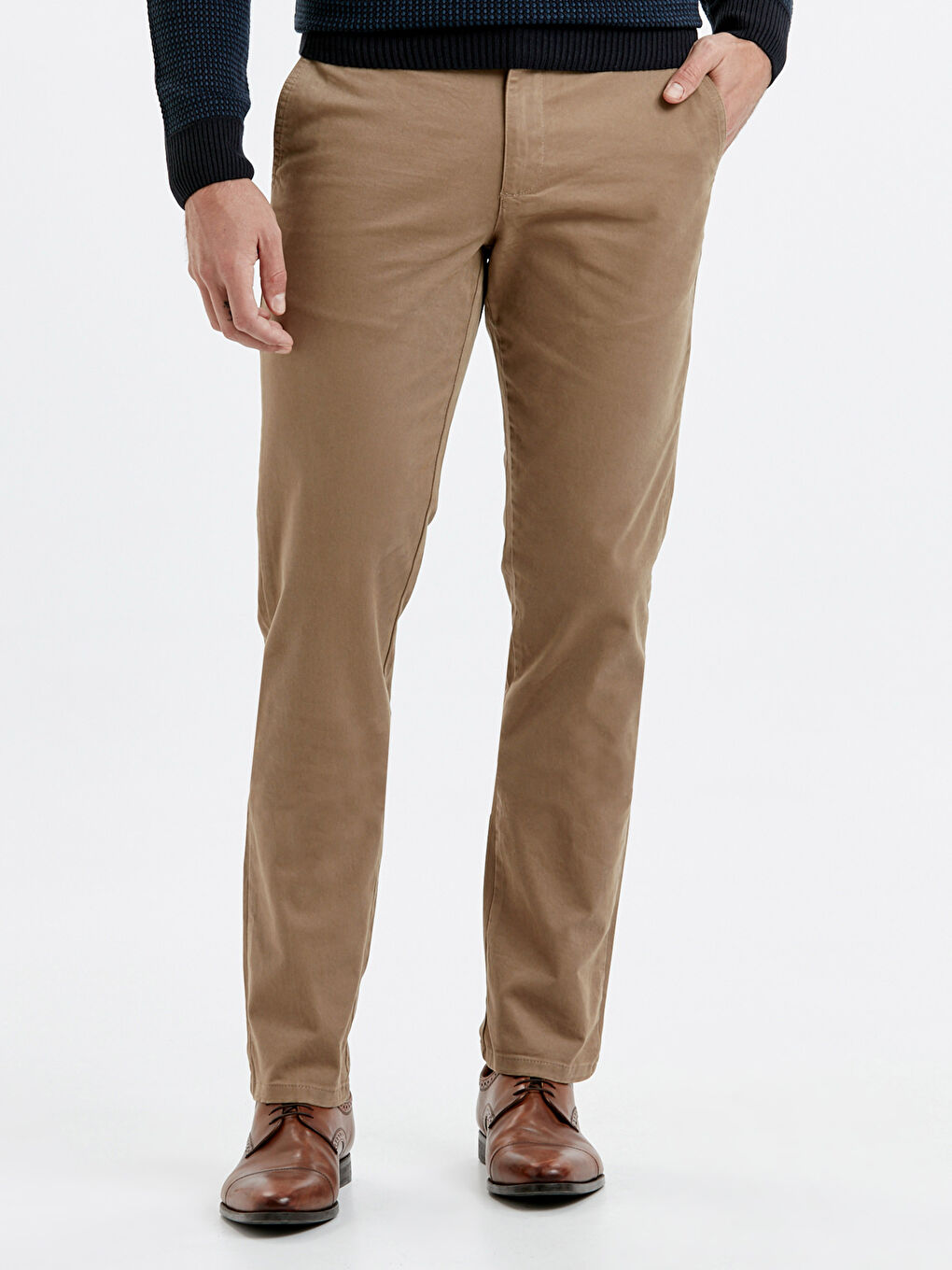 LCWAIKIKI Classic Man BROWN Chino Trousers -8W0893Z8-KEN