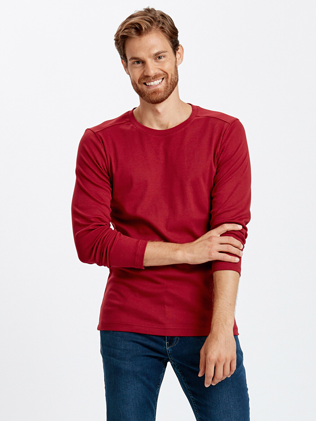 Man Bordeaux Sweater