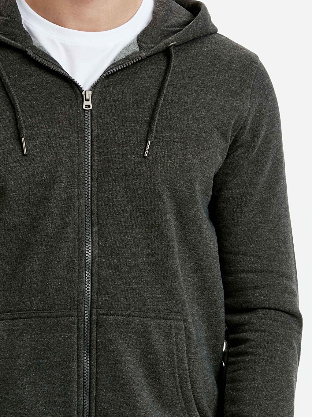Standard Fit Hooded Men's Sports Cardigan-3