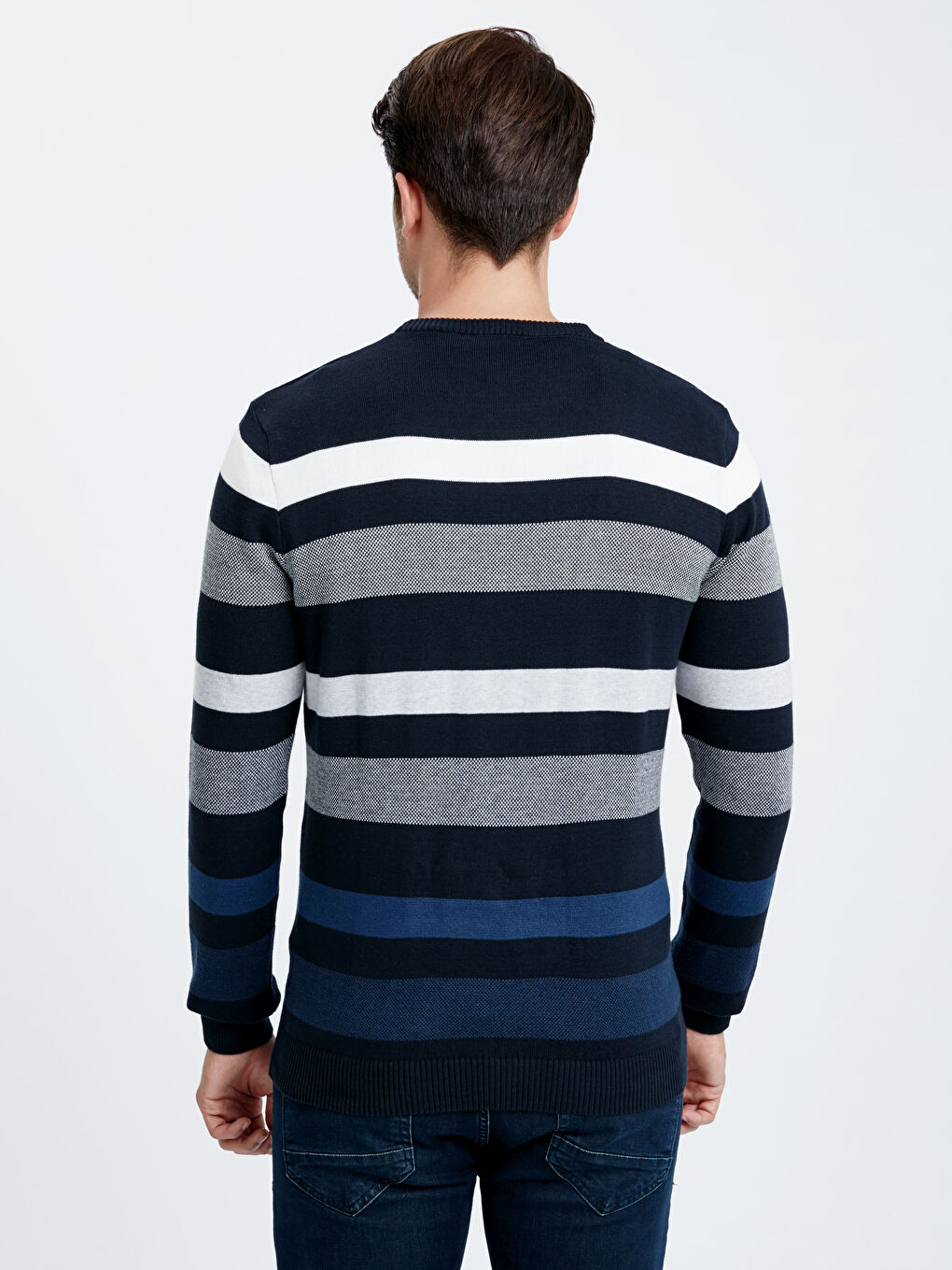 LCWAIKIKI Classic Pull-over MARINE Homme-1
