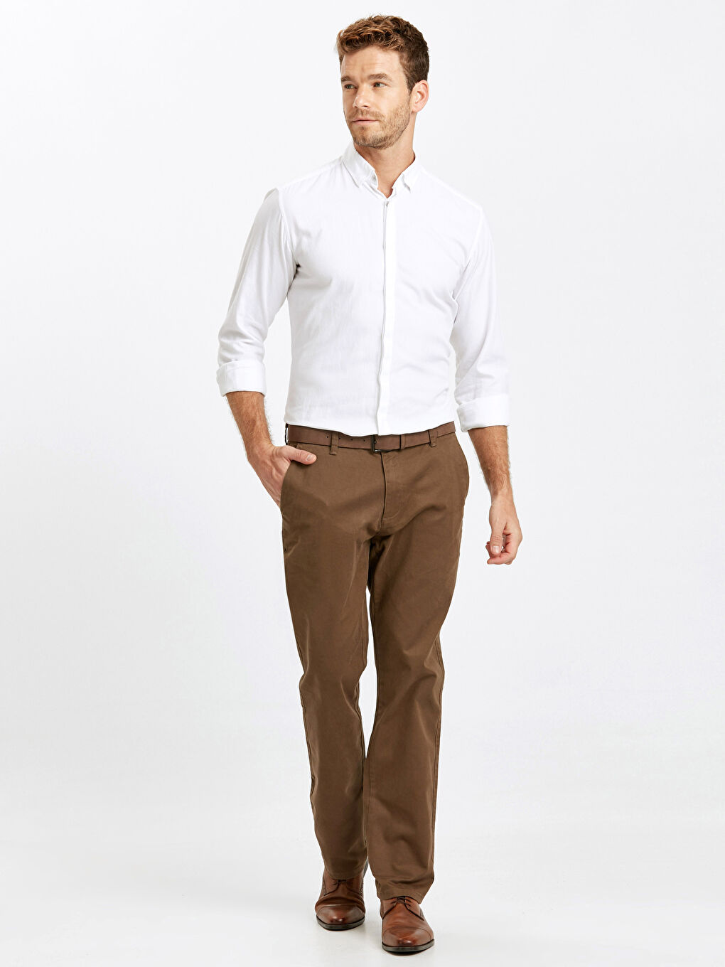 Man BROWN Chino Trousers