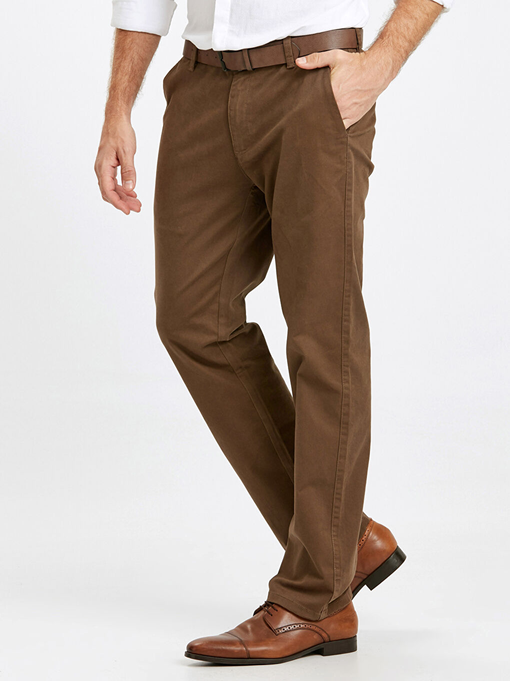 Man BROWN Chino Trousers-1
