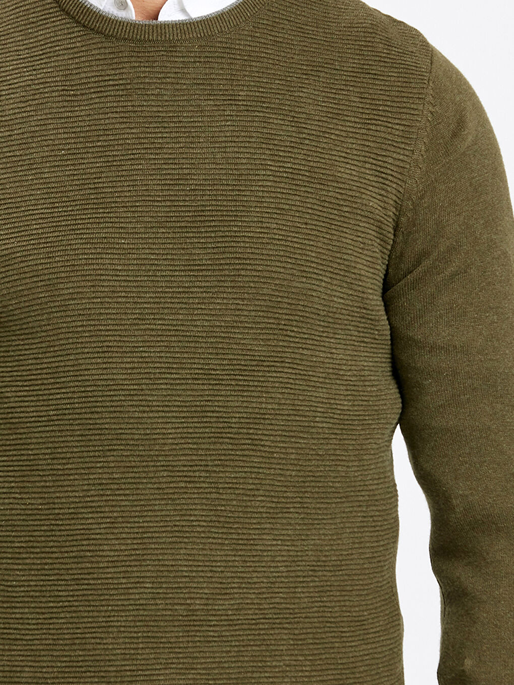 LCWAIKIKI Classic Mann KHAKI Pullover -8W1058Z8-DGK