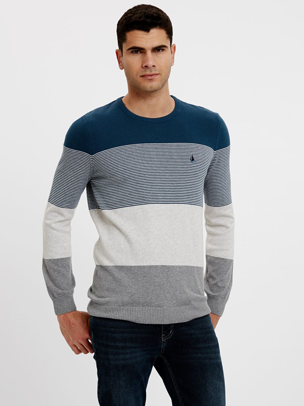 Pembe-Lila-Beyaz Kazak