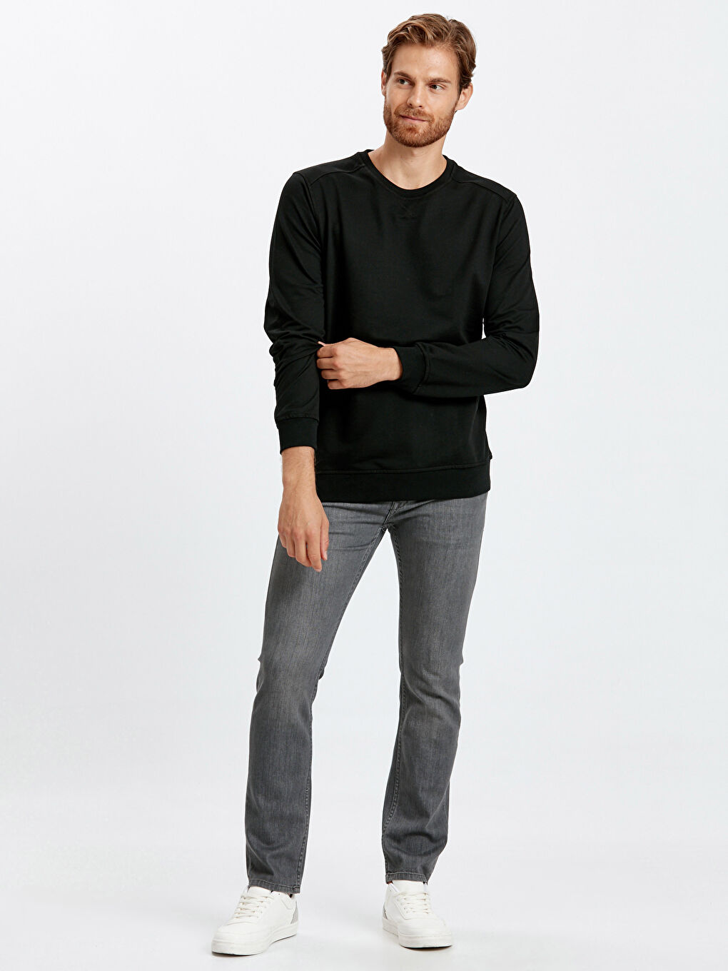 Koyu Siyah Sweatshirt-2