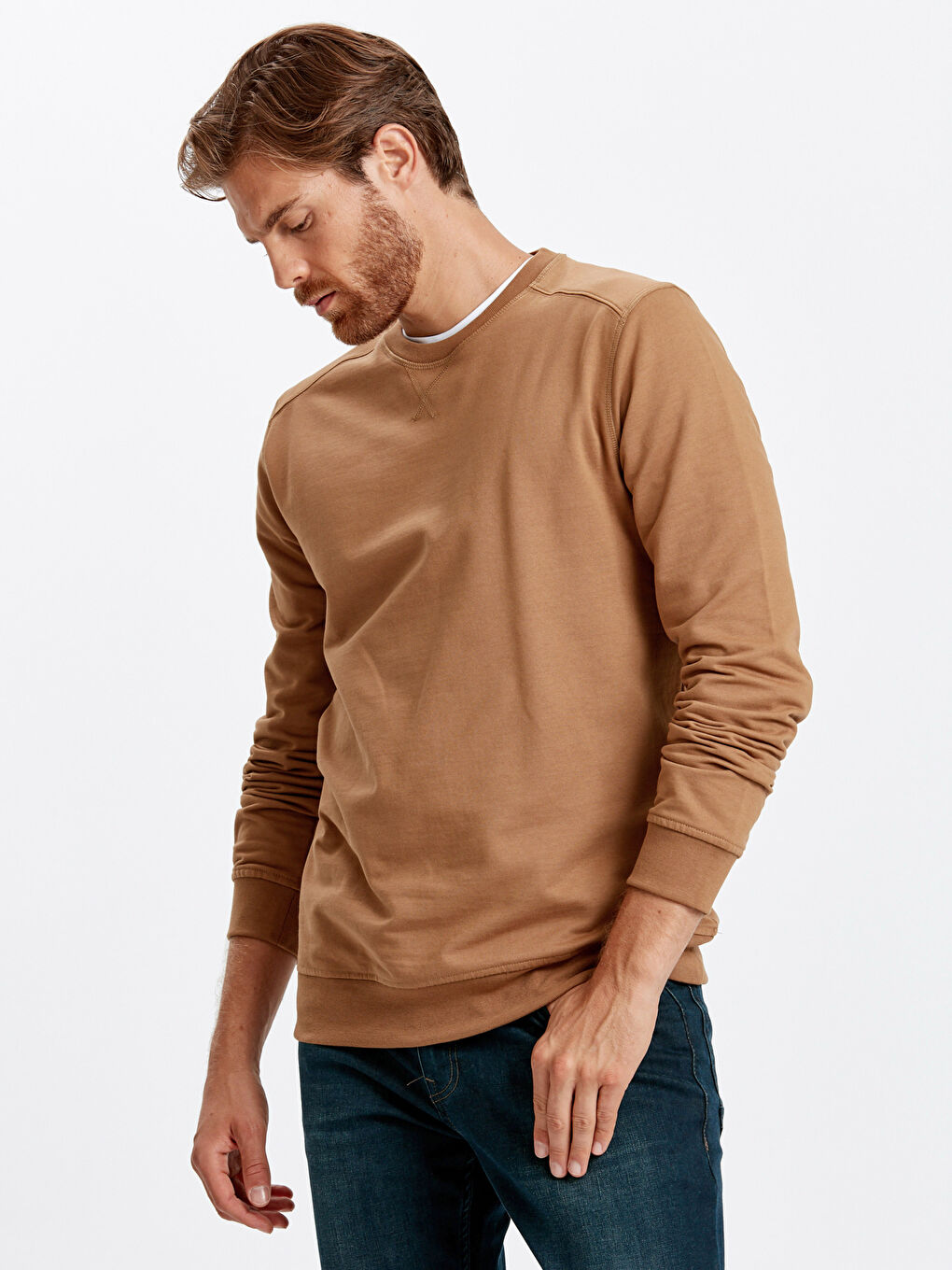 Sweat-shirt BEIGE Homme