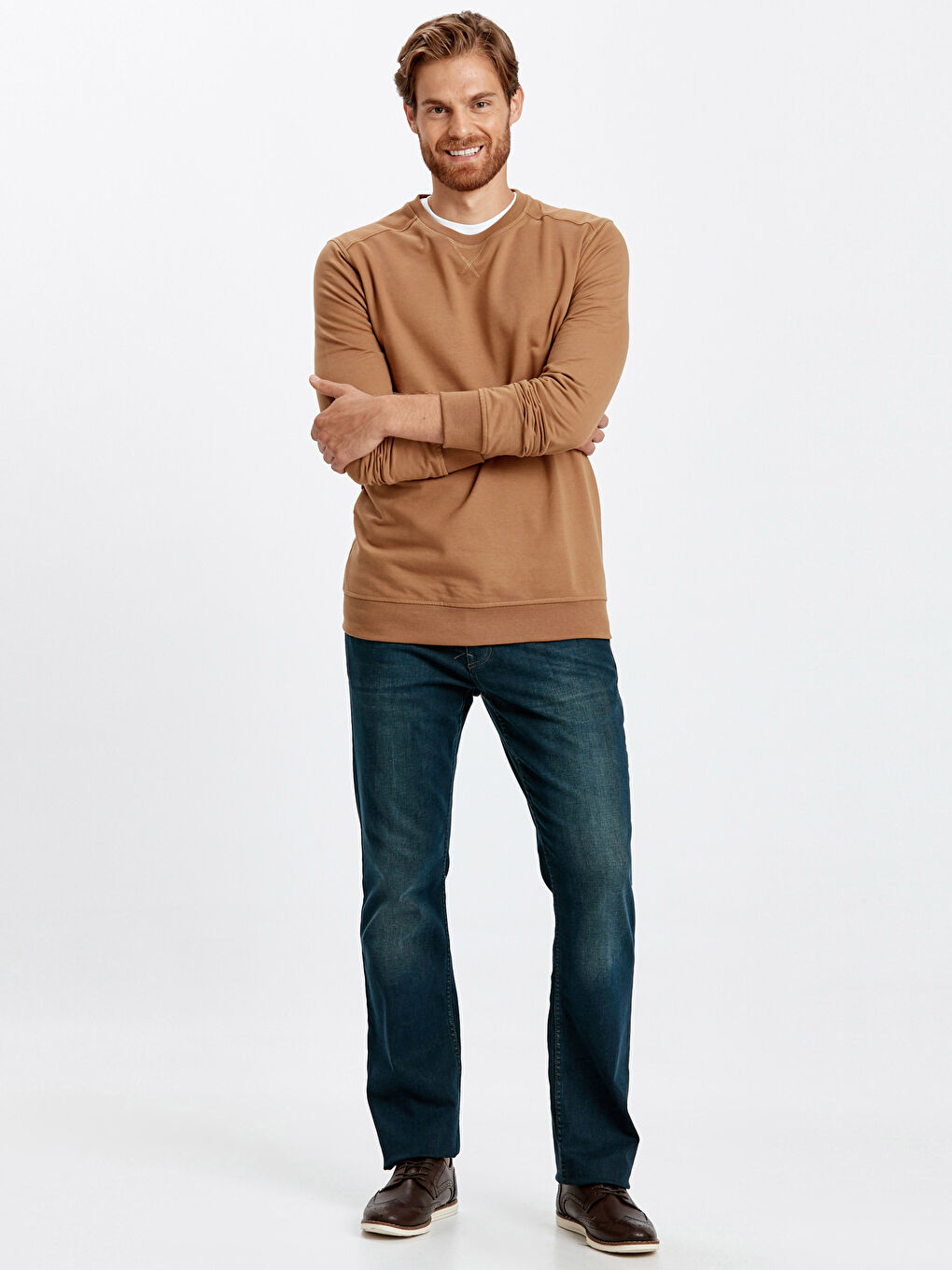 Sweat-shirt BEIGE Homme-2