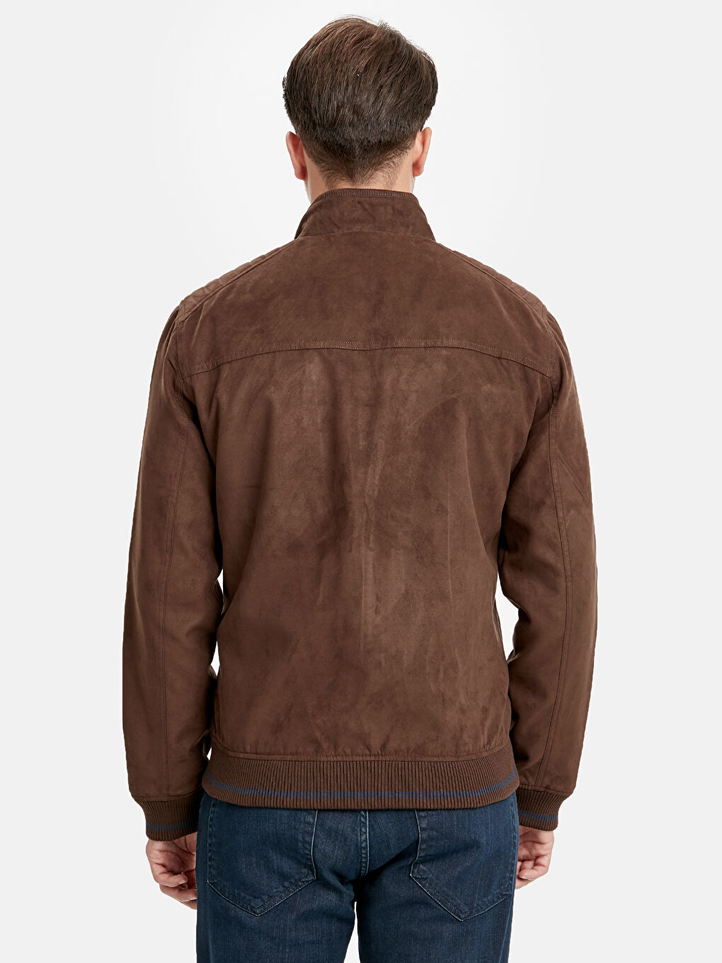 Man BROWN Faux Leather Coat-2