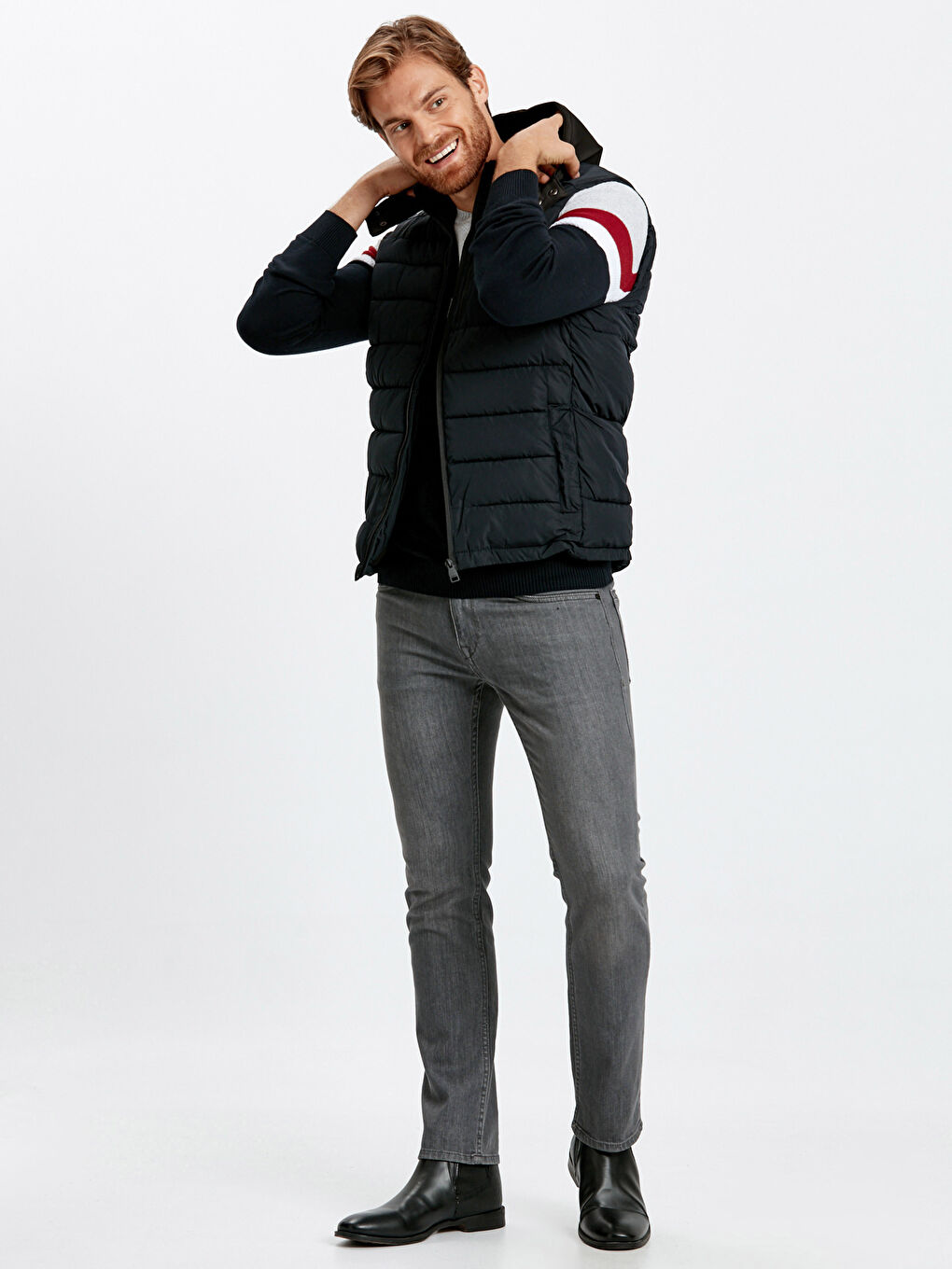 Koyu Lacivert Yelek-4